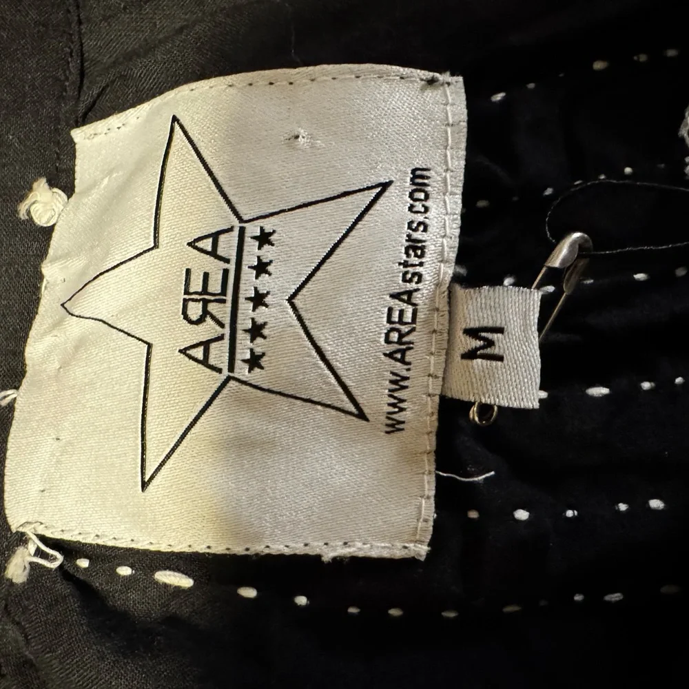 AREA STARS Black and White Embroidered Dress - Picture 4 of 4